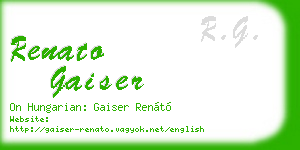 renato gaiser business card